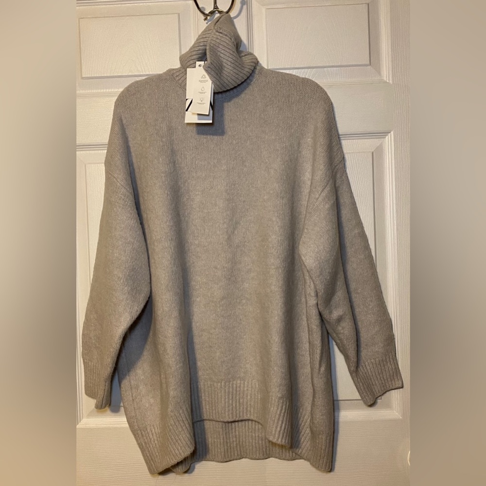 Zara Basic Knit Turtleneck Sweater
